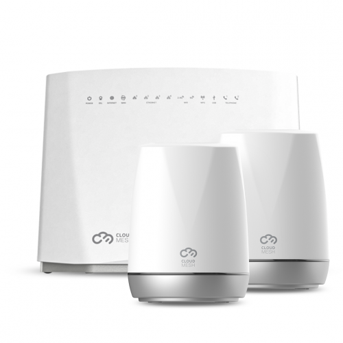 Image of Netcomm NF20 Wifi 6 + 2 Satellites Wi-Fi router